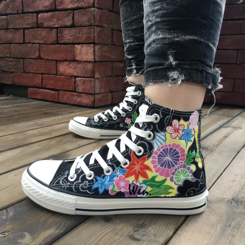 floral custom shoes