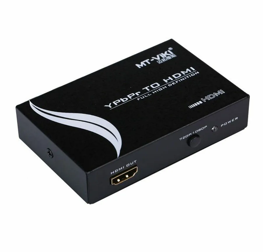 Горячая MT-VIKI HDMI компонент преобразователя в цифровой адаптер FHD 720 p 1080 p Up-scaling MT-Viki SH312