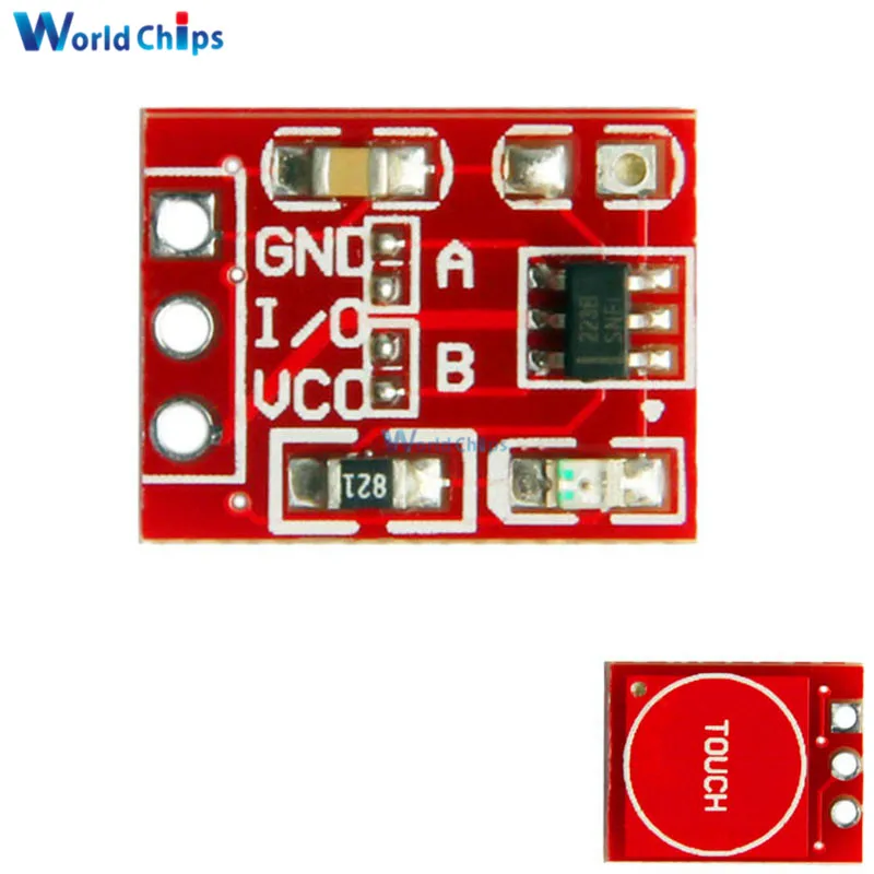 5 шт. TTP223 сенсорный ключ переключатель модуль для Arduino сенсорная кнопка самоблокирующийся/без блокировки емкостные переключатели