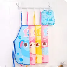 Полезная Новинка; детское непромокаемое платье-фартук; детские летние платья без рукавов; нагрудники с рисунком; детский нагрудник без рукавов