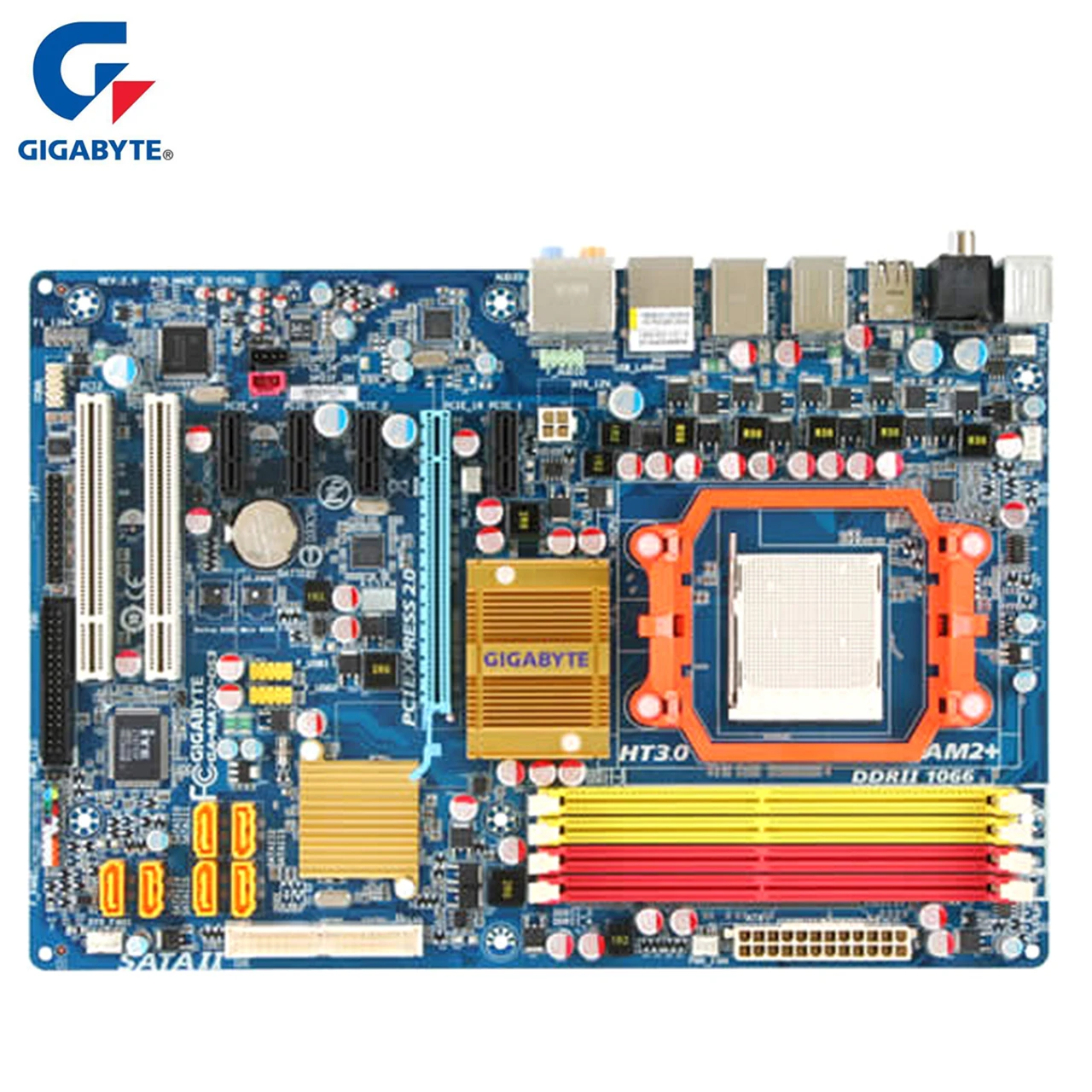 

Gigabyte GA-MA770-DS3 Motherboard For AMD 770 DDR2 USB2.0 16G Socket AM2 \ AM2+ MA770 DS3 Desktop Mainboard Systemboard Used