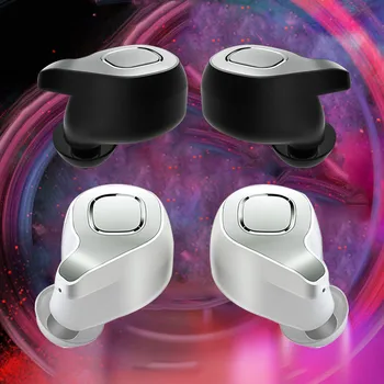 

Twins Mini 3D Stereo Sound Bluetooth Earphone Invisible True Wireless Waterproof Sport Earbuds with Power bank Z624
