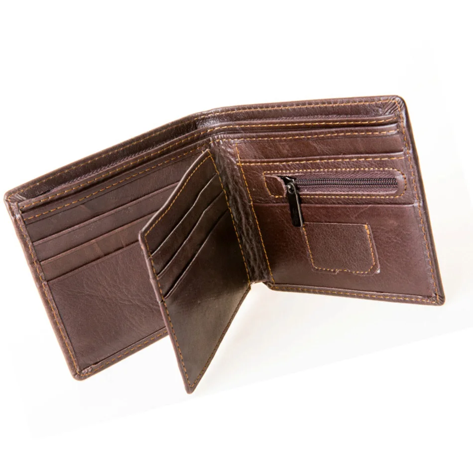 MRF1 RFID блокирующий кошелек для мужчин из натуральной коровьей кожи винтажные кошельки защита от кражи личных данных сумка для денег держатель для карт клатч кошельки