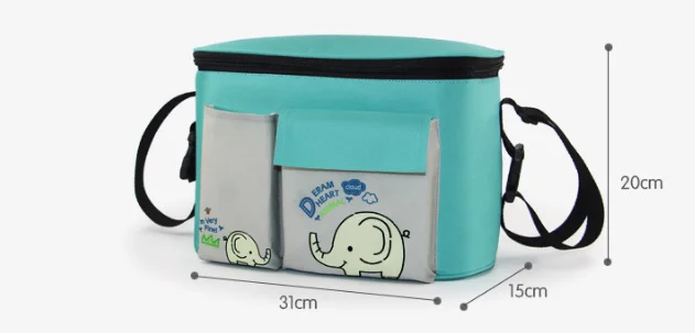 Baby Stroller Bag Organizer Bag soild color Bags Mama Carriage Buggy Pram Cart Basket Hook Backpack Stroller Accessories