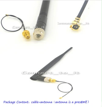 

50 Pieces Extension Cord IPX to RP-SMA Male SMA to IPX 1.13 17cm for 2.4G 5DB WIFI Antenna