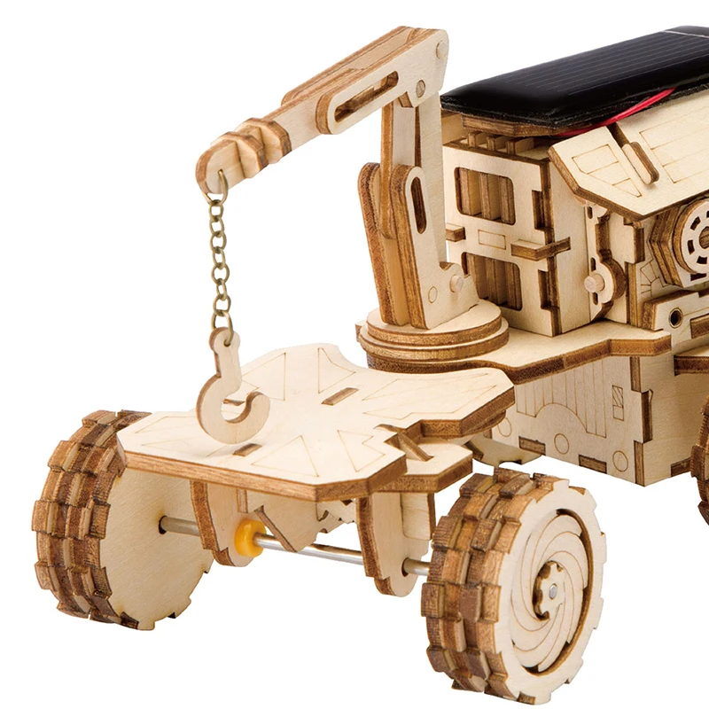 Игрушки Robotime ROKR 3D на солнечной энергии деревянный пазл в сборе сделай сам