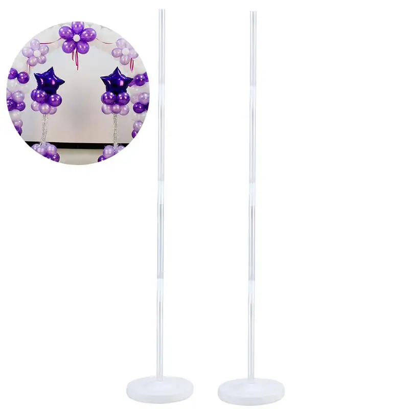 

2pcs/set Balloon Column Stand Kits for Wedding Party Decoration Arch Stand with Frame Base and Pole Balloons Accessories