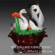 Украшения из смолы, счастливые украшения для дома, счастливые и гармонические фэн шуй, водяной фонтан, распыление