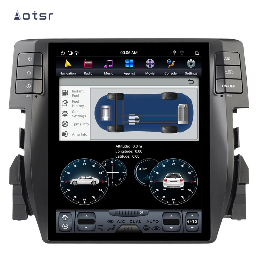 Cheap Aotsr Tesla 10.4” Vertical screen Android 8.1 Car DVD Multimedia player GPS Navigation For Honda Civic 2016 2017 2018 carplay 2 Cheap Aotsr Tesla 10.4” Vertical screen Android 8.1 Car DVD Multimedia player GPS Navigation For Honda Civic 2016 2017 2018 carplay 2