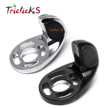 

Triclicks Motorcycle Throttle Wrist Rubber Pad Rest Cruise Assist CNC Hand Grips Control Assist For ISO-Grips ISO-Flame Grips