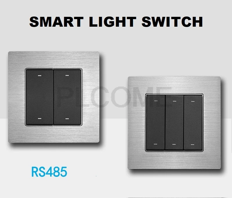 

Smart Light Switch Wall Switches RS485 Touch Button aluminum alloy for Smat Home LED Lighting Wall Mounting