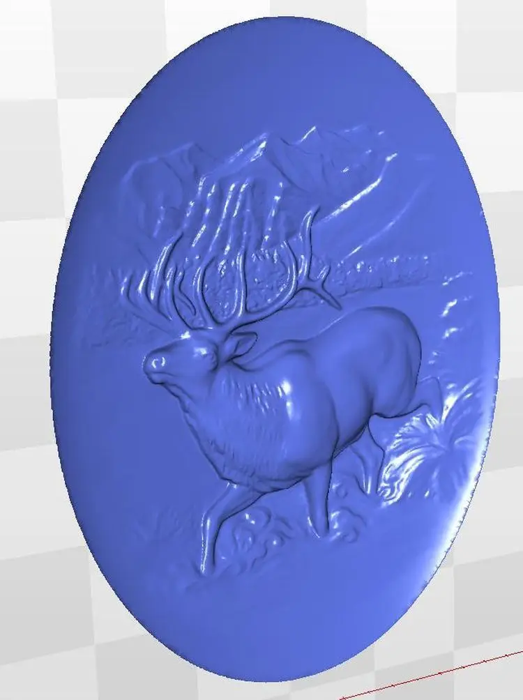 

model deer_2 relief for cnc in STL file format 3d artcam