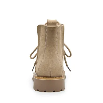 

2019 autumn and winter new Martin boots women's boots shell head desert boots tendon flat locomotive tooling boots