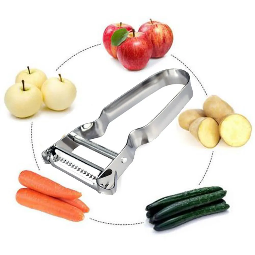 

Planing knife skin-peeler 11.3X6.7X1.3cm Stainless Steel Potato Peeler Fruit Vegetable Spud Speed Slicer Cutter kitchen tool