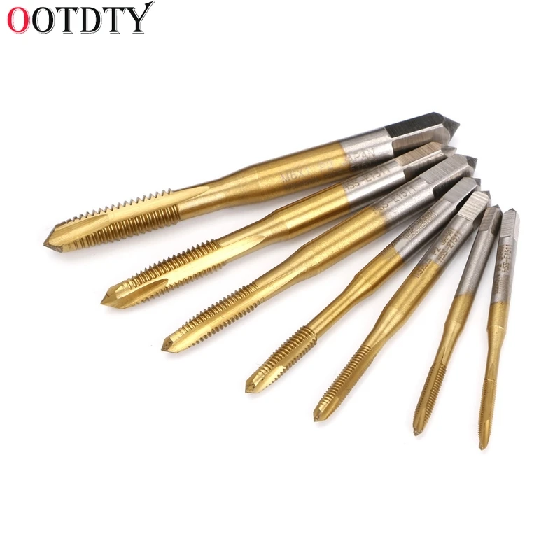 OOTDTY M2/M2.5/M3/M3.5/M4/M5/M6 HSS метрический прямой резьбовой винт с канавкой | Инструменты
