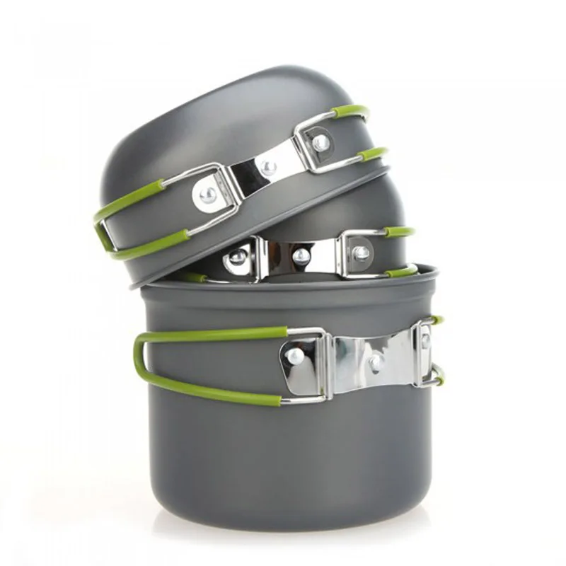 Venta caliente 4 piezas/2 piezas conjunto al aire libre vajilla senderismo Camping cocina Picnic no-Stick de utensilios de cocina de aluminio conjunto olla tazón al aire libre olla Venta caliente 4 piezas/2 piezas conjunto al aire libre vajilla senderismo Camping cocina Picnic no-Stick de utensilios de cocina de aluminio conjunto olla tazón al aire libre olla