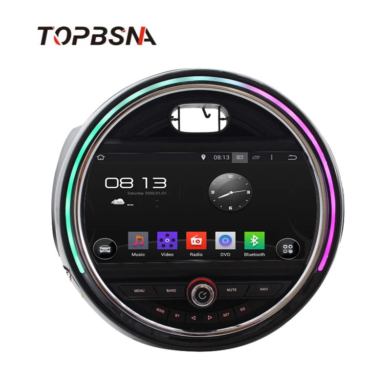 

TOPBSNA 1 DIN Android 6.0 Car DVD Player For BMW Mini Cooper 2015 2016 2017 Auto Radio GPS Navigation Video WiFi Steering Wheel