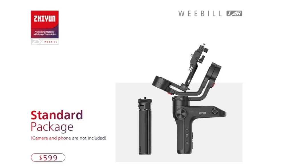 Zhiyun-tech weebill lab 3 eixos cardan handheld