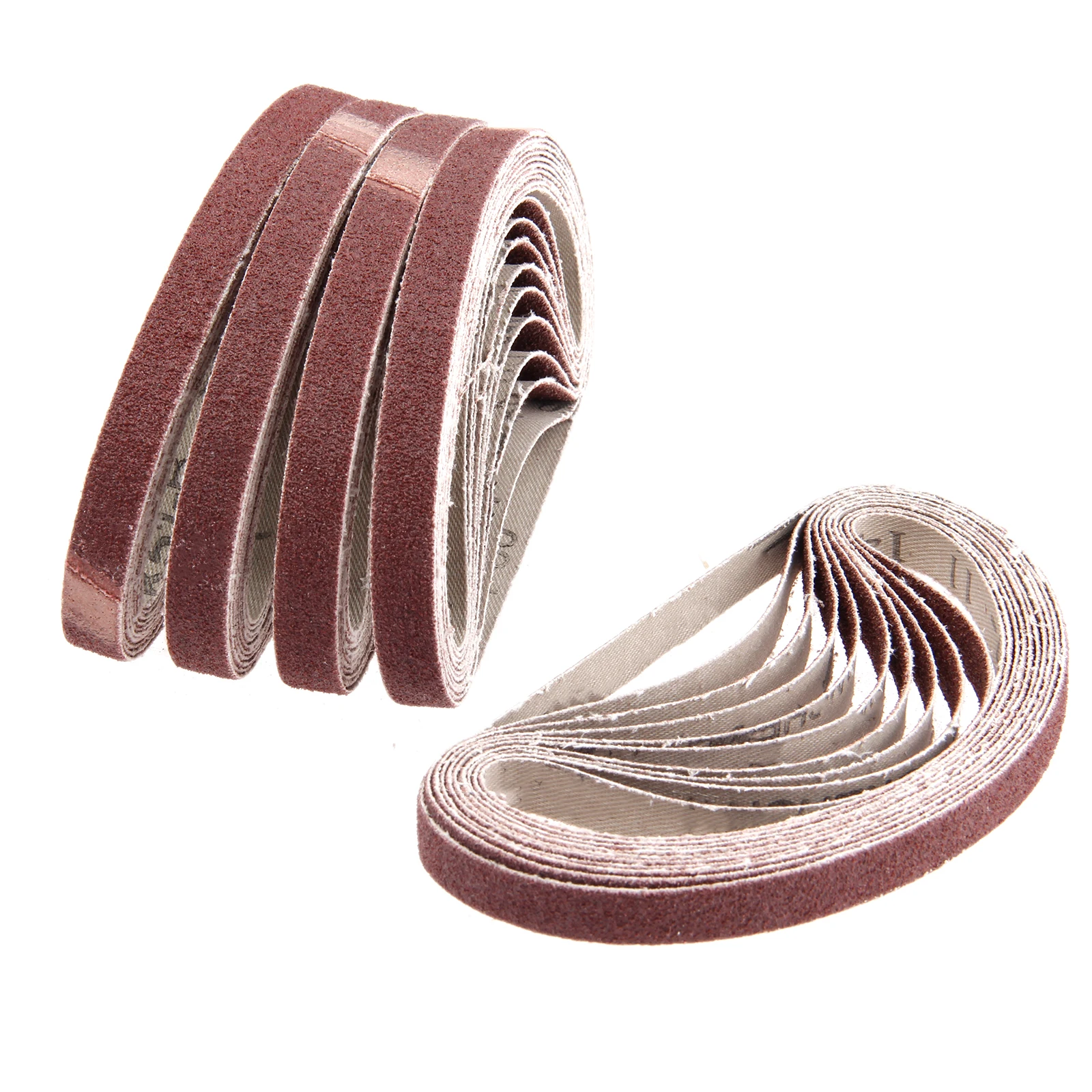 DRELD 50Pcs 330*10mm Abrasive Sanding Belt 80 Grit Aluminium Oxide Sander Grinder Belt for Angle Grinder Dremel Accessories 