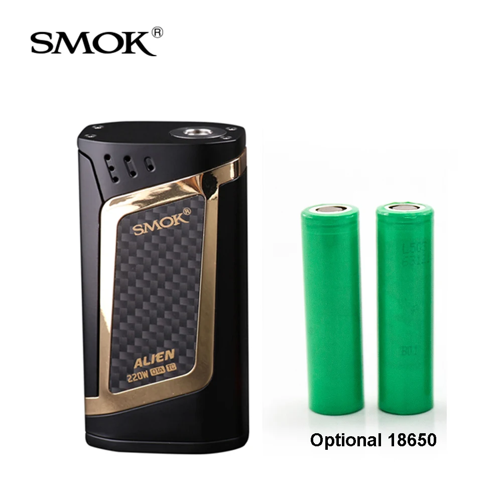 

Original SMOK Alien 220W Mod Box Power&Intelligent VW/TC Modes Electronic Cigarette Vape Box Mod fit tfv8 baby beast tank