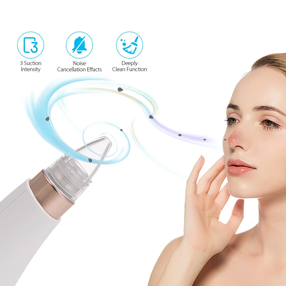 

Electronic LED Display Comedone Extraction Kit Remover Tools Blackhead Remover Vacuum Facial Pore Cleaner For Household & Trip