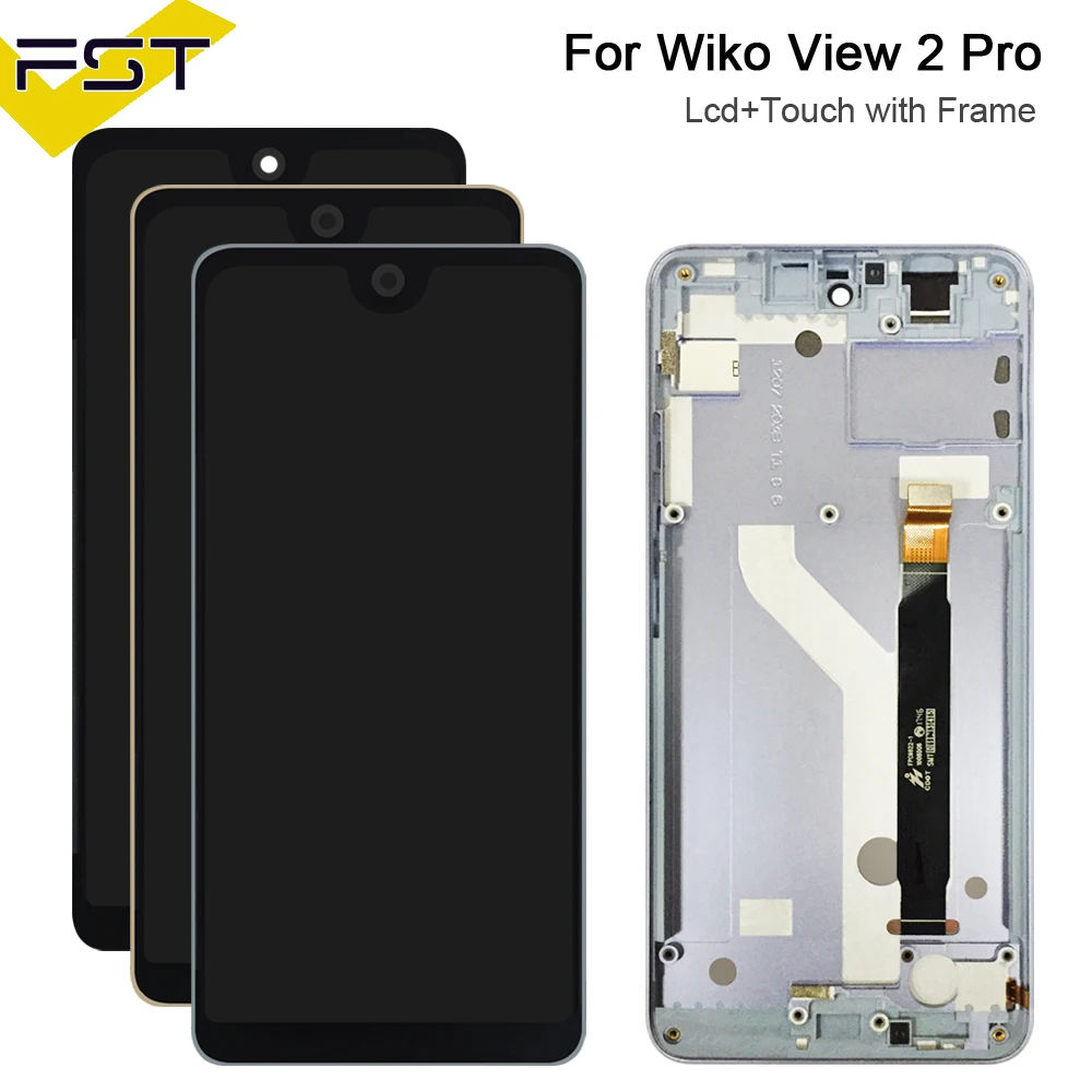 

6.0'' For Wiko View 2 Pro LCD Display+ Touch Screen Digitizer with Frame For Wiko View 2 Pro Lcd Sensor+Tools