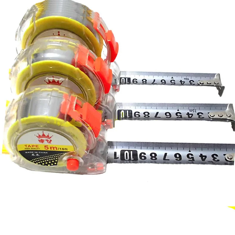 

Retractable steel tape measure With buckle 3M 5M 7.5M 10M Flexible box ruler length measuring tool for woodworking electrician