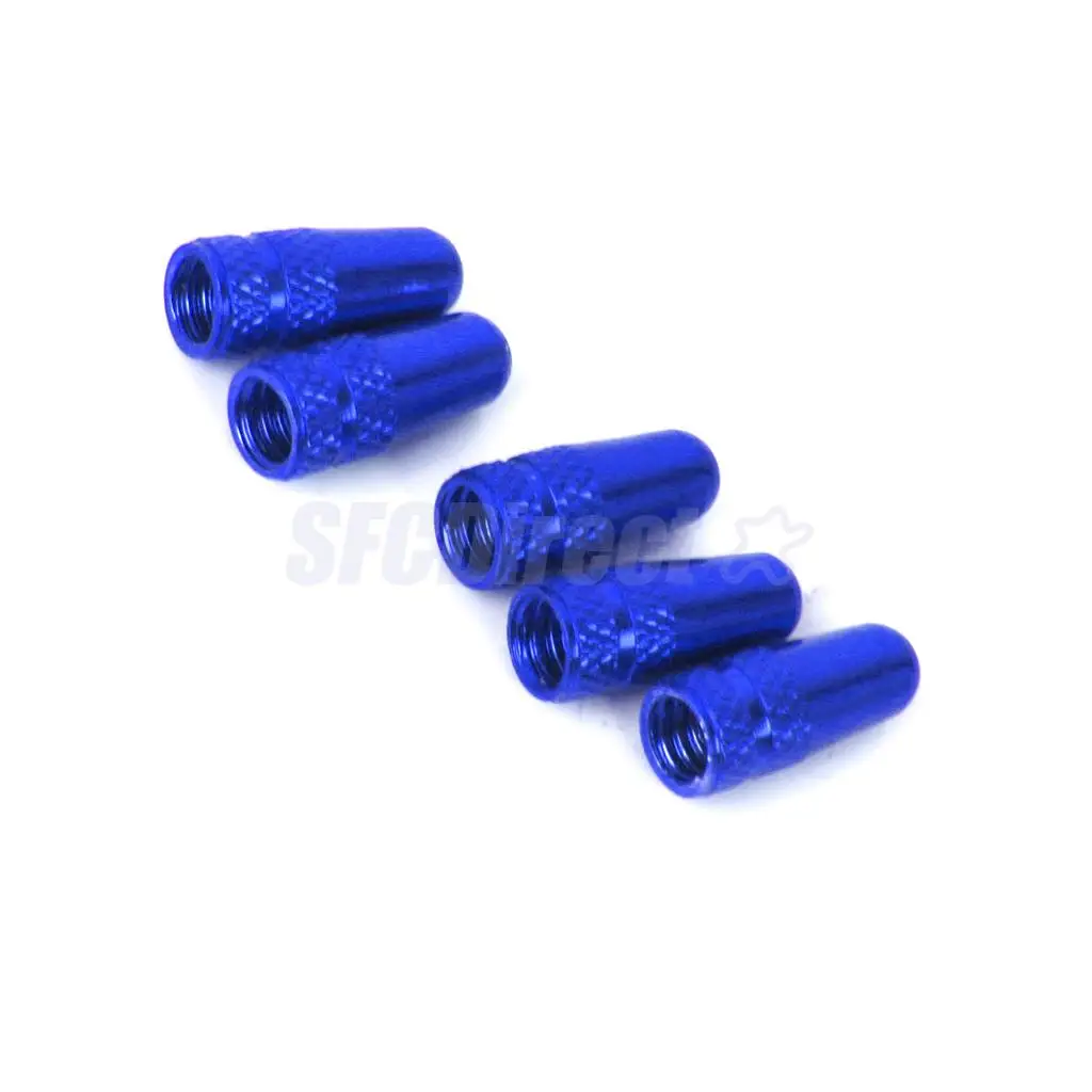 10Pcs/set Blue Black Bicycle Wheel Tire Covered Protector Road MTB French Tyre Dustproof Bike Presta Valve Cap Accessories