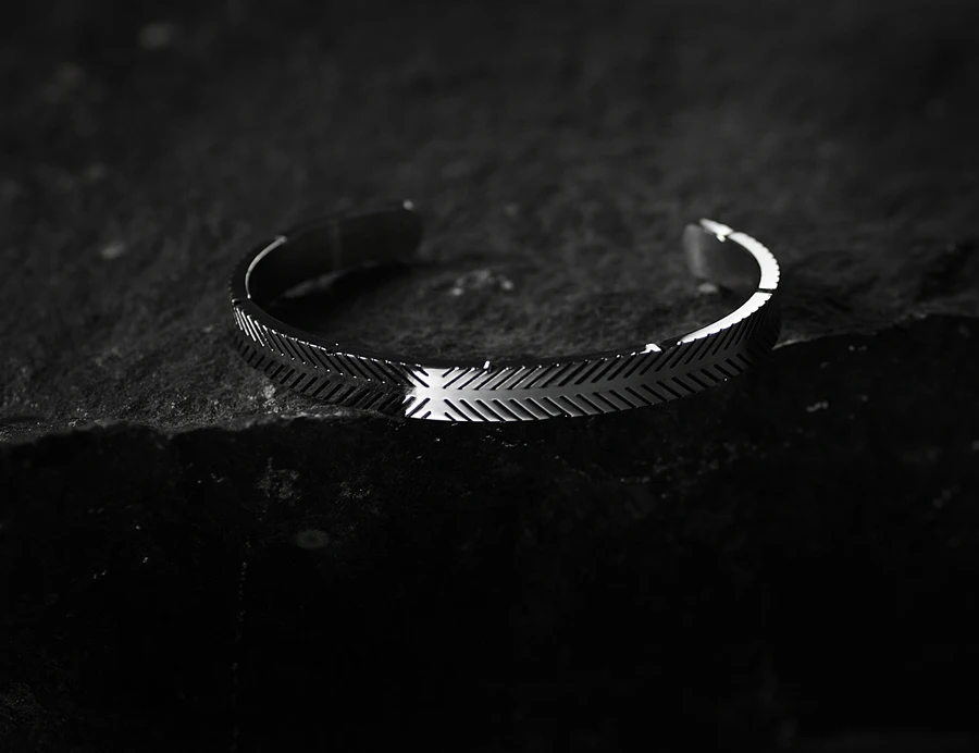 Viking серебряный браслет застежка для мужчин и женщин качество 316L нержавеющая сталь жесткий браслет в стиле панк титановые Ювелирные изделия