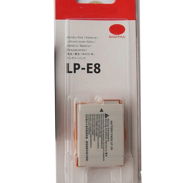 LP-E8 LPE8 camera battery For Canon EOS 550D 600D 700D Kiss X4 X5 X6i T2i LC-E8E