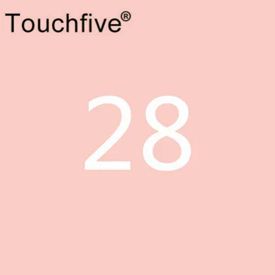 TOUCHFIVE дополнительный цвет двойная головка художественные маркеры Кисть ручка на спиртовой основе эскизные маркеры манга ручки для рисования товары для рукоделия - Цвет: 28