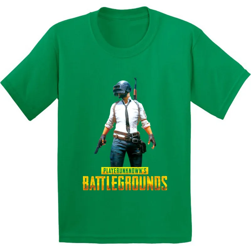Детская Хлопковая футболка с рисунком игры Playerunknown's Battlegrounds PUBG; забавная одежда для малышей; Повседневная футболка для мальчиков и девочек