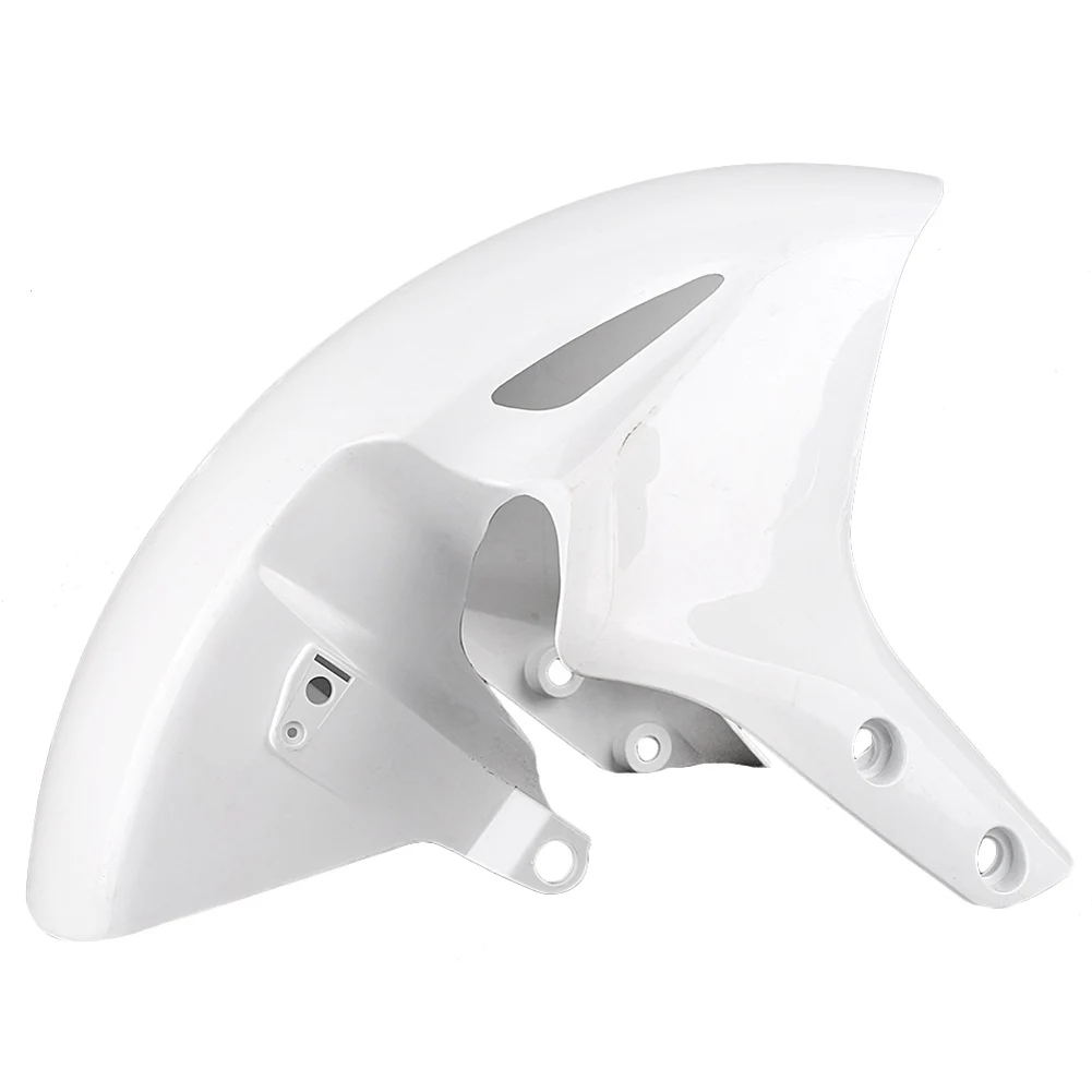 Unpainted White Front Wheel Fender Mudguard Splash Extension Extender Fairing Cover For Honda CBR 1000RR 04-05 & VFR 1200 11-13