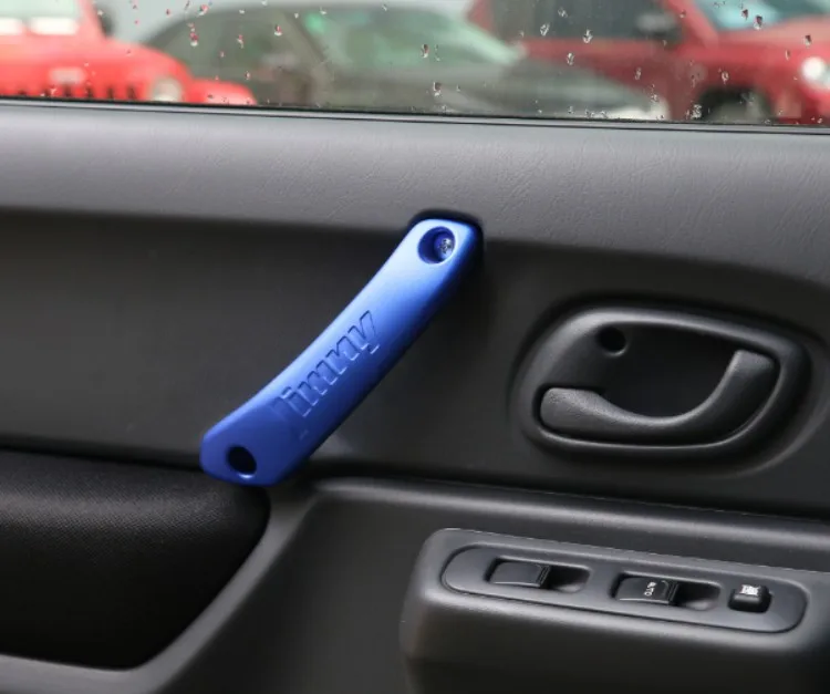 2 шт./лот, внутренняя дверная ручка из алюминиевого сплава, наклейка, подходит для Suzuki Jimny, автомобильные аксессуары