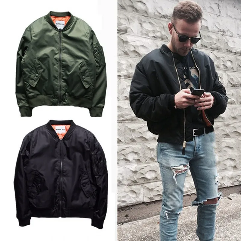 2016 Winter Unisex Thick Bomber Jackets MA1 pilot jacket coat Couples