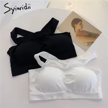 4 способа носить белый черный укороченный топ женское белье выход топы Модные сексуальные фитнес повязки Повседневная Блузка без рукавов Стиль