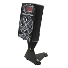 Цифровой ЖК дисплей двойной татуировки Электропитание для тату наборы с тату-машина поставки Черный