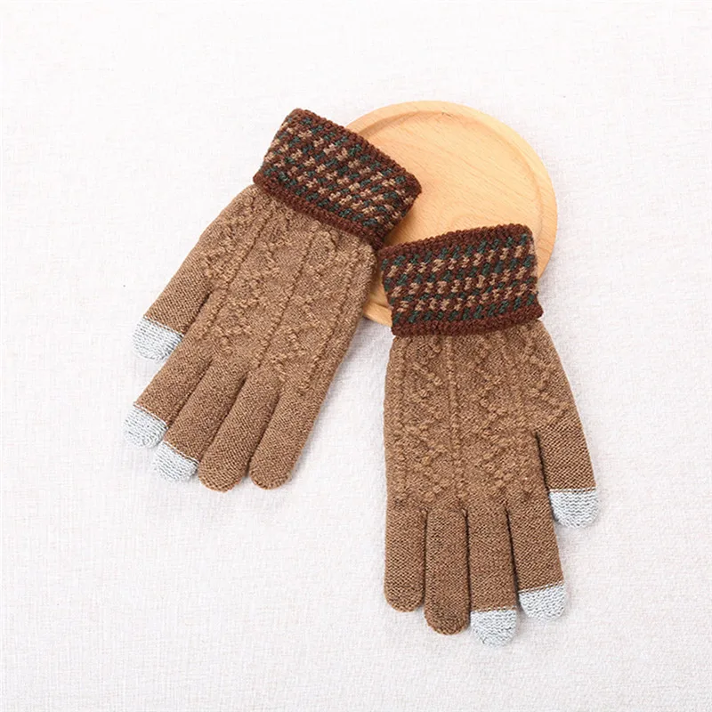 Women Men Multi-function Couple Riding Screen Winter Gloves Soft Warm Mitten guantes eldiven handschoenen 40FE2216