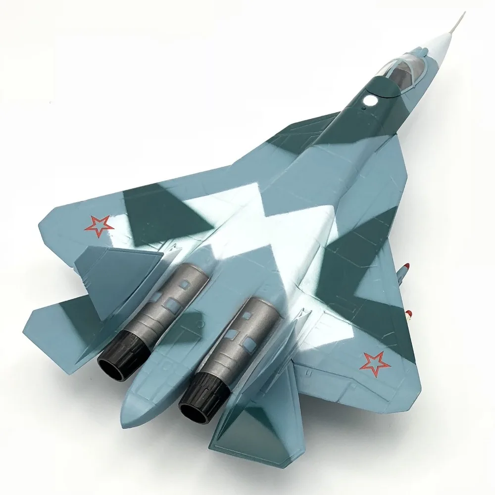 

1:72 Scale aircraft Model T50 Su57 Jet hobby model plastic material Free Shipping