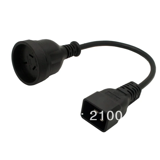 Australia PDU UPS extension cord IEC 320 C20 to Australia SAA female