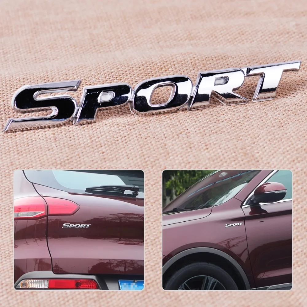 

CITALL Car Styling Auto Racing Motorcycle Scooter 3D Logo Decal Silver Sport Emblem Word Letter Logo Emblem Badge Sticker