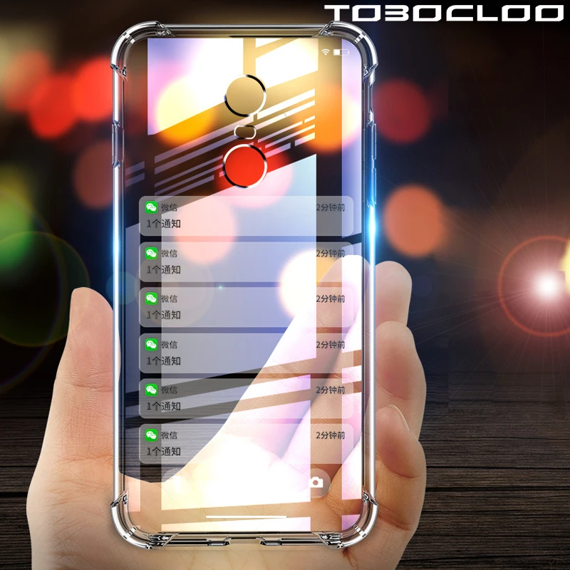 Tobocloo Мягкий ТПУ подушка безопасности Чехол для Xiaomi Mi 5s Plus 5X 5C 6 RedMi 5A 4A 4X Note 3 Pro Prime