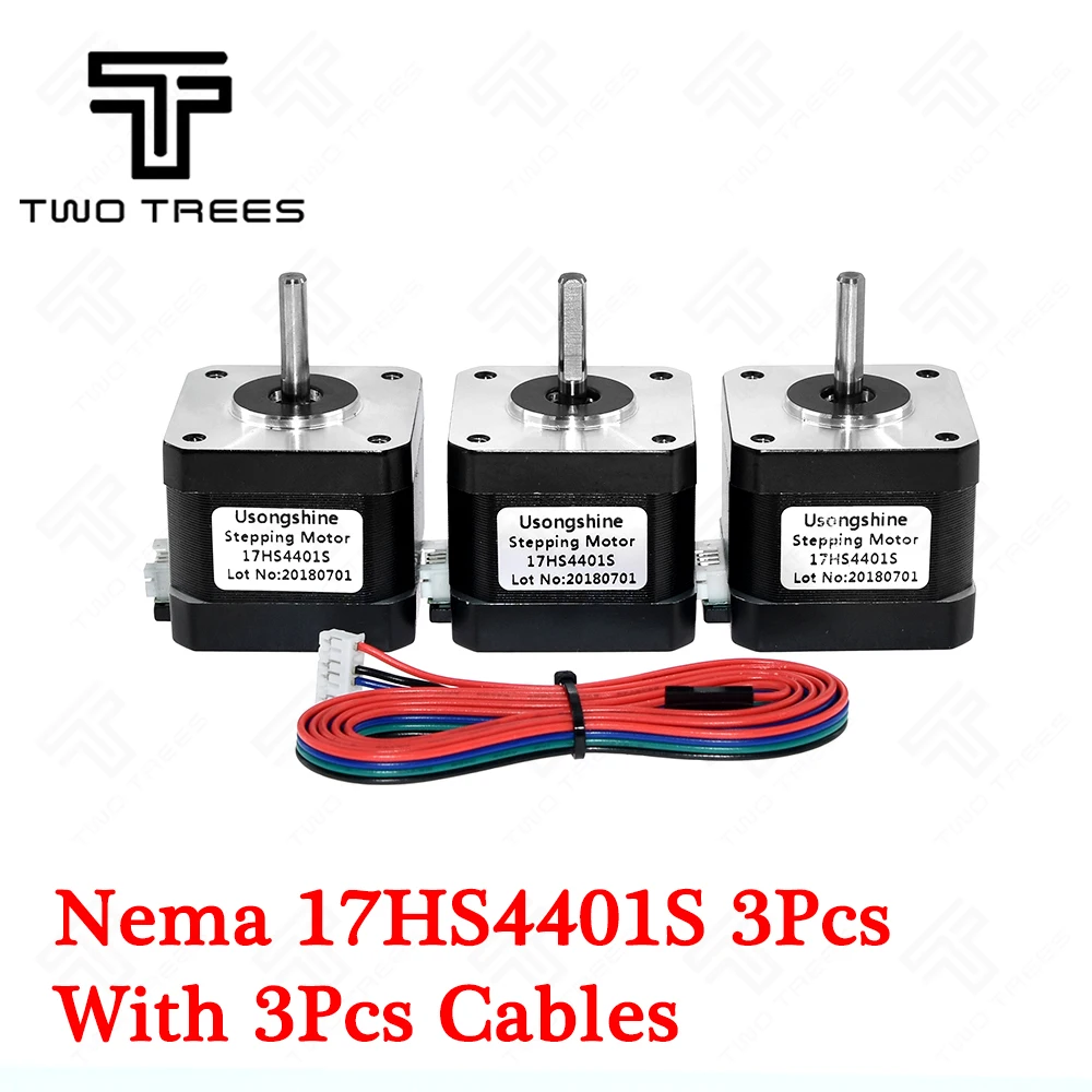 3 шт. 17HS4401S 3D принтер 4 свинец Nema17 (Национальная ассоциация владельцев
