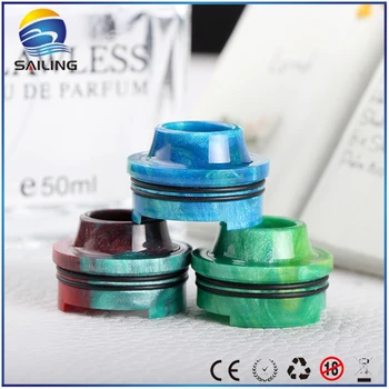 

Sailing epoxy resin drip tips top cap wide bore dual O rings for limitless RDTA atomizer