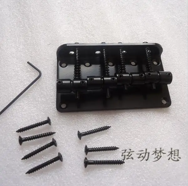 

NEW 4 String Bass Bridge Chrome Brass Saddle Bridge Parts