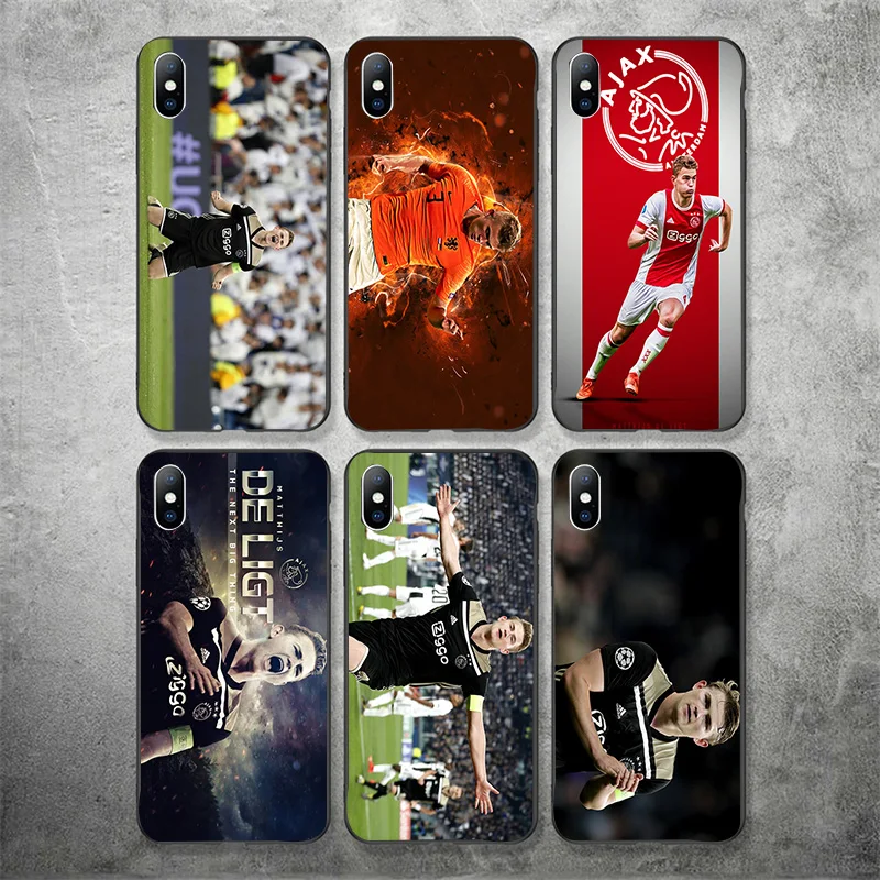 

Yinuoda Ajax Team Phone Case Matthijs de Ligt For iphone Case Shell DIY Picture Soft TPU Cover X XR XS MAX 7 8 7plus 6 6S 5S SE