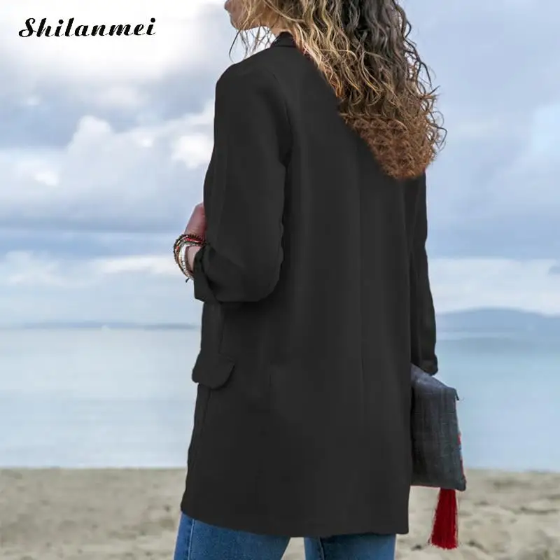 New Office Lady Elegant Suits Long Sleeve Woman Black Red Blazers And Jacket 2018 Spring Autumn Outwear Femenino New Office Lady Elegant Suits Long Sleeve Woman Black Red Blazers And Jacket 2018 Spring Autumn Outwear Femenino