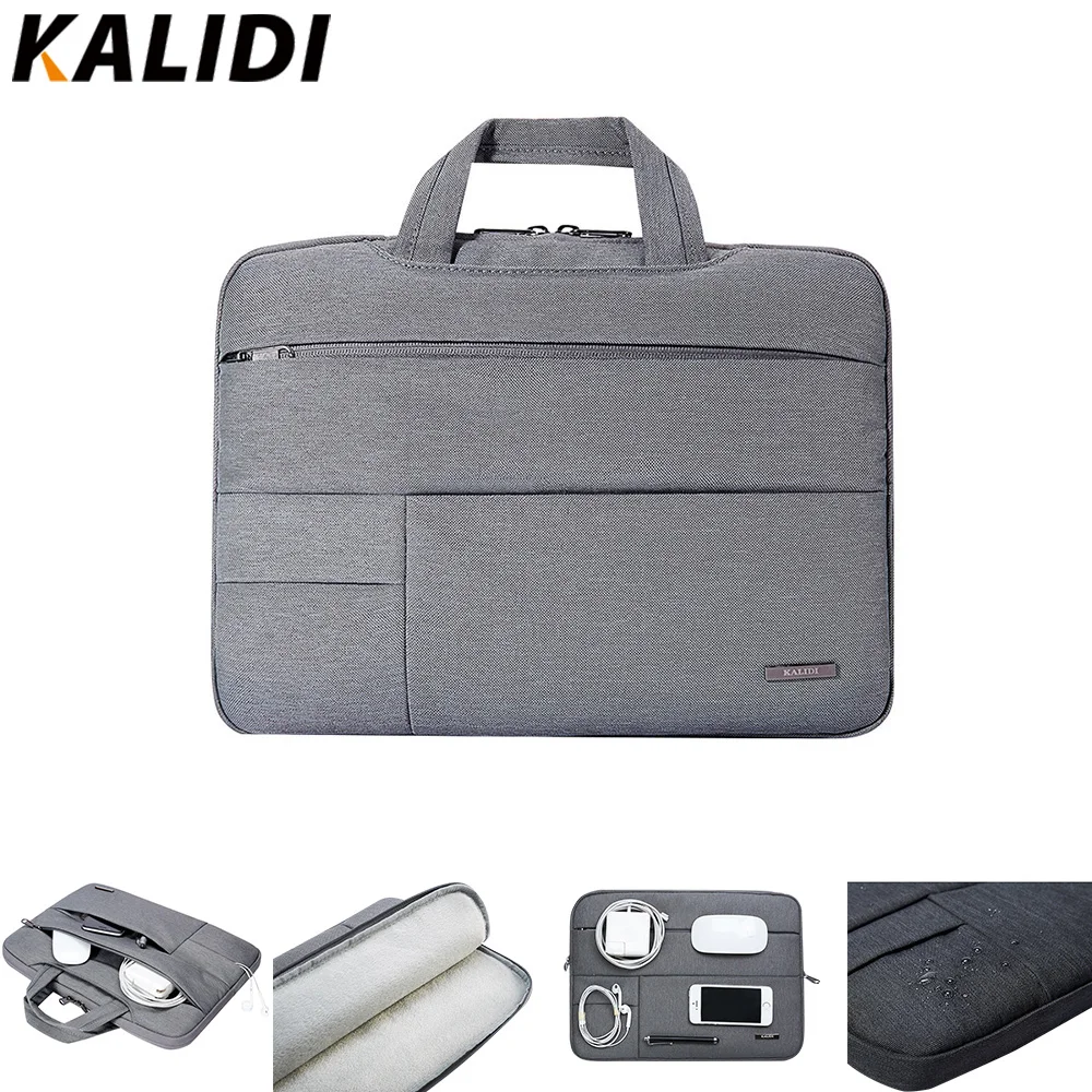 Beste Kalidi Laptop Bag Sleeve 13.3 14 15 15.6 Inch Notebook Tas Voor Macbook Air Pro 11 13 15 Dell Asus hp Acer Laptop Case Waterdicht