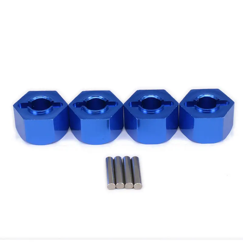 Beste Legering M12 12mm Drive Wiel Hub Hex Adapter voor 1 10 RC Hobby Model Auto buggy Truck RC Onderdelen HSP axiale HPI Traxxas Himoto 9mm