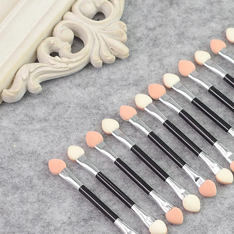 12Psc/Lot Applicator Double Foam Head Disposable Double End Sponge Eye